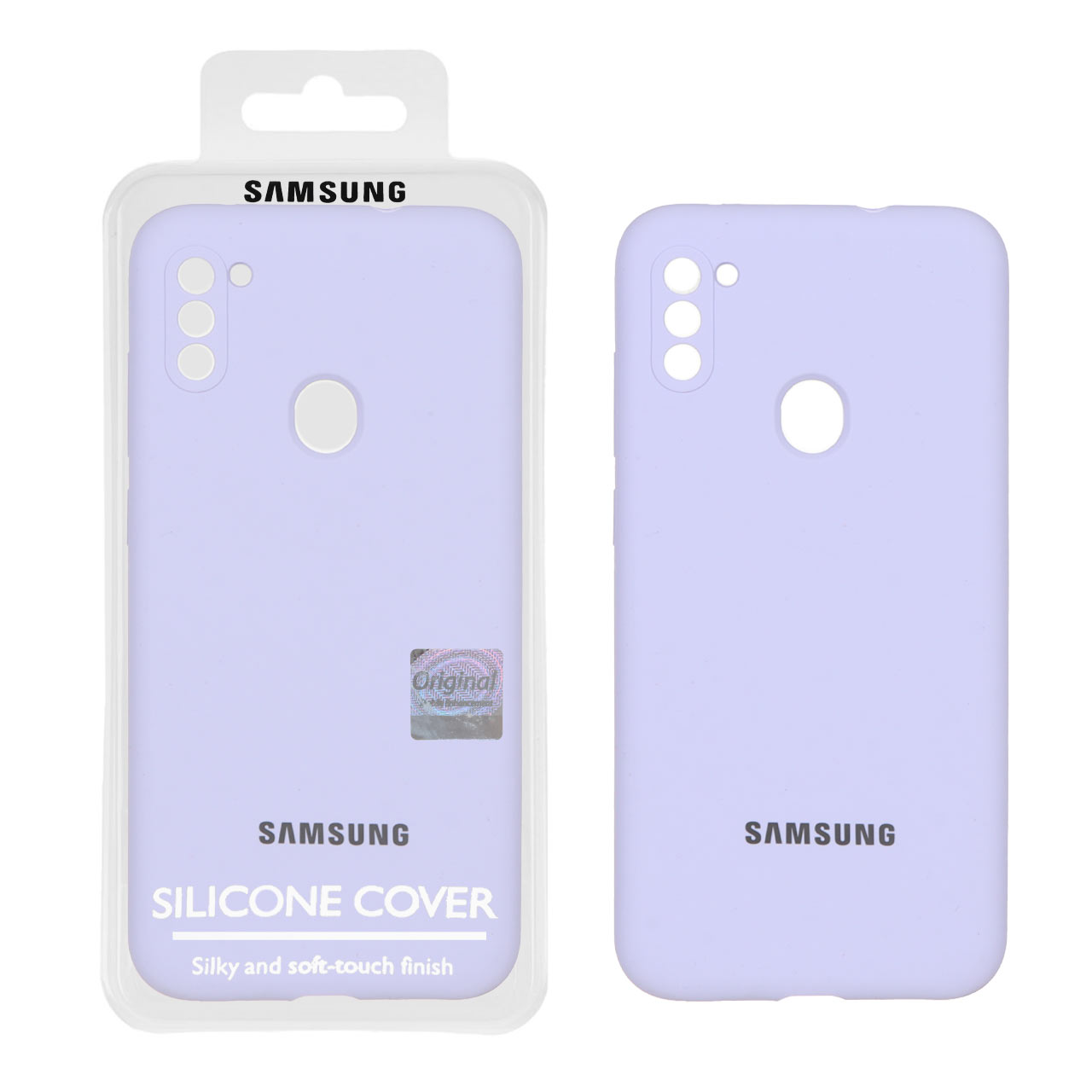قاب سیلیکونی پاک کنی اورجینال Master Quality مدل Samsung Galaxy A11 / M11 - یاسی (پک دار)