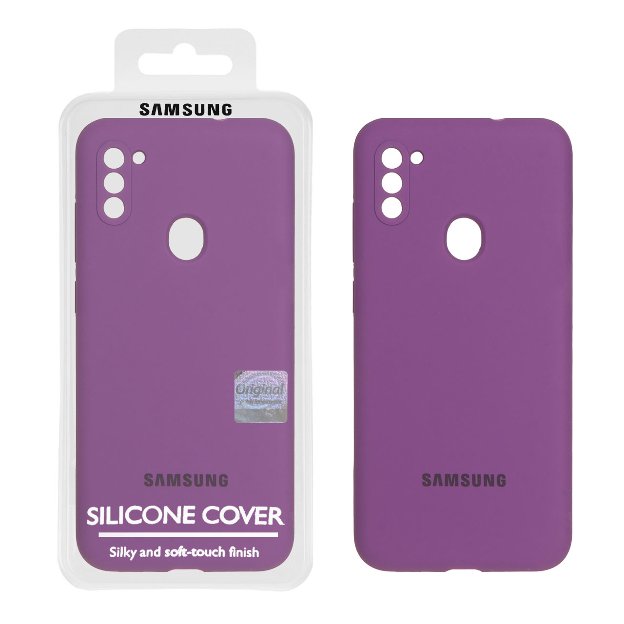 قاب سیلیکونی پاک کنی اورجینال Master Quality مدل Samsung Galaxy A11 / M11 - ارغوانی (پک دار)