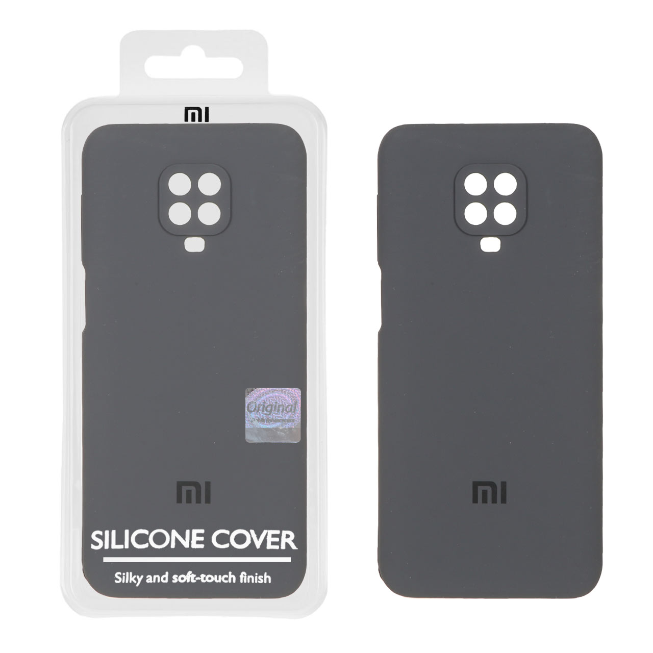 قاب سیلیکونی پاک کنی اورجینال Master Quality مدل Xiaomi Redmi Note 9S / Redmi Note 9 Pro / Redmi Note 9 Pro Max - خاکستری (پک دار)
