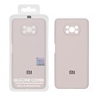 قاب سیلیکونی پاک کنی اورجینال Master Quality مدل Xiaomi Poco X3 / Poco X3 Pro / Poco X3 NFC - خاکی (پک دار)