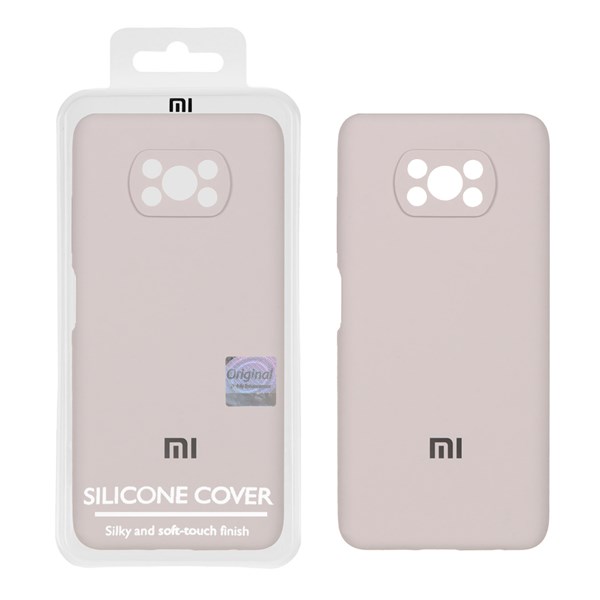 قاب سیلیکونی پاک کنی اورجینال Master Quality مدل Xiaomi Poco X3 / Poco X3 Pro / Poco X3 NFC - خاکی (پک دار)