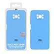 قاب سیلیکونی پاک کنی اورجینال Master Quality مدل Xiaomi Poco X3 / Poco X3 Pro / Poco X3 NFC - آبی (پک دار)