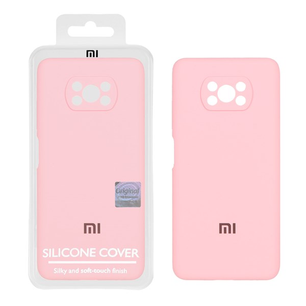 قاب سیلیکونی پاک کنی اورجینال Master Quality مدل Xiaomi Poco X3 / Poco X3 Pro / Poco X3 NFC - صورتی (پک دار)
