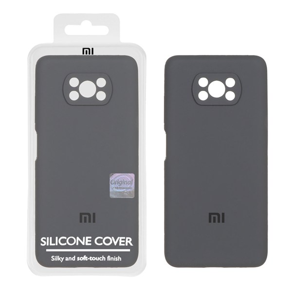 قاب سیلیکونی پاک کنی اورجینال Master Quality مدل Xiaomi Poco X3 / Poco X3 Pro / Poco X3 NFC - خاکستری (پک دار)