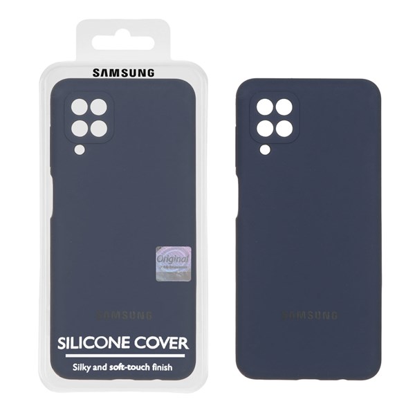 قاب سیلیکونی پاک کنی اورجینال Master Quality مدل Samsung Galaxy A12 / M12 / F12 - سرمه ای (پک دار)