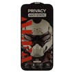 محافظ صفحه نمایش شیشه ای Full Cover ALFA Anti Static Privacy مدل Apple iPhone 16 / iPhone 15 / iPhone 14 Pro (بدون پک)