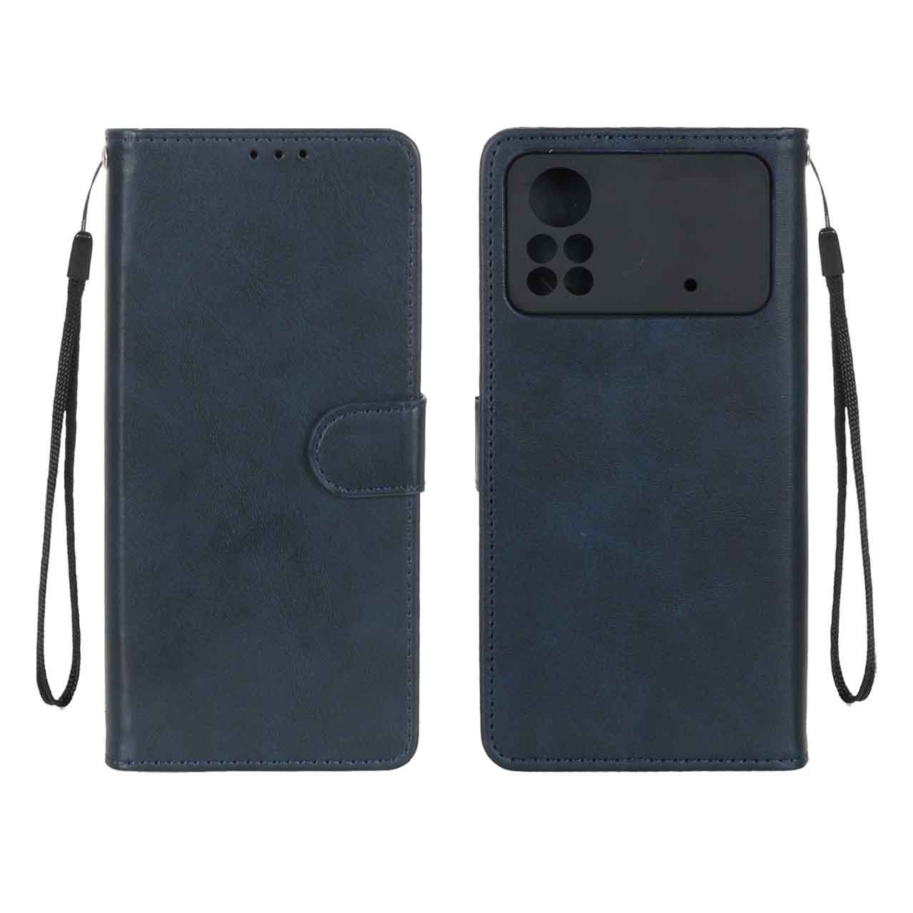 کیف موبایل مگنتی درجه یک MNC مدل Xiaomi Poco X4 Pro - سرمه ای تیره