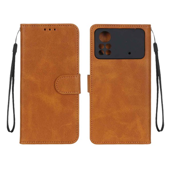 کیف موبایل مگنتی درجه یک MNC مدل Xiaomi Poco X4 Pro - عسلی