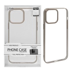 قاب اورجینال HDD شفاف لنز آلومینیومی Apple iPhone 13 Pro Max - خاکستری