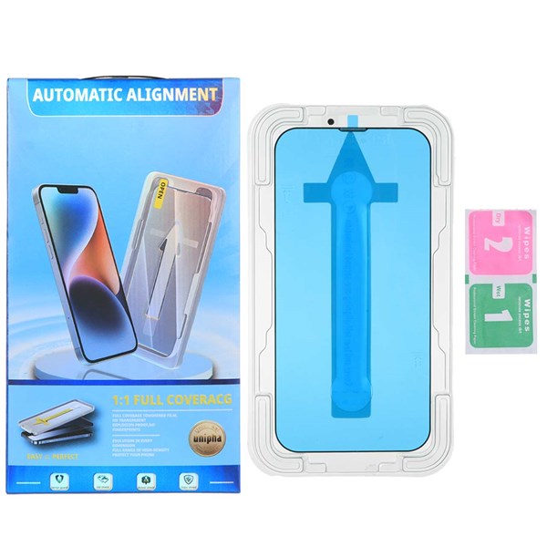 محافظ صفحه نمایش شیشه ای Unipha - Magic Glass Box مدل Apple iPhone 13 Pro Max / iPhone 14 Plus (پک دار)