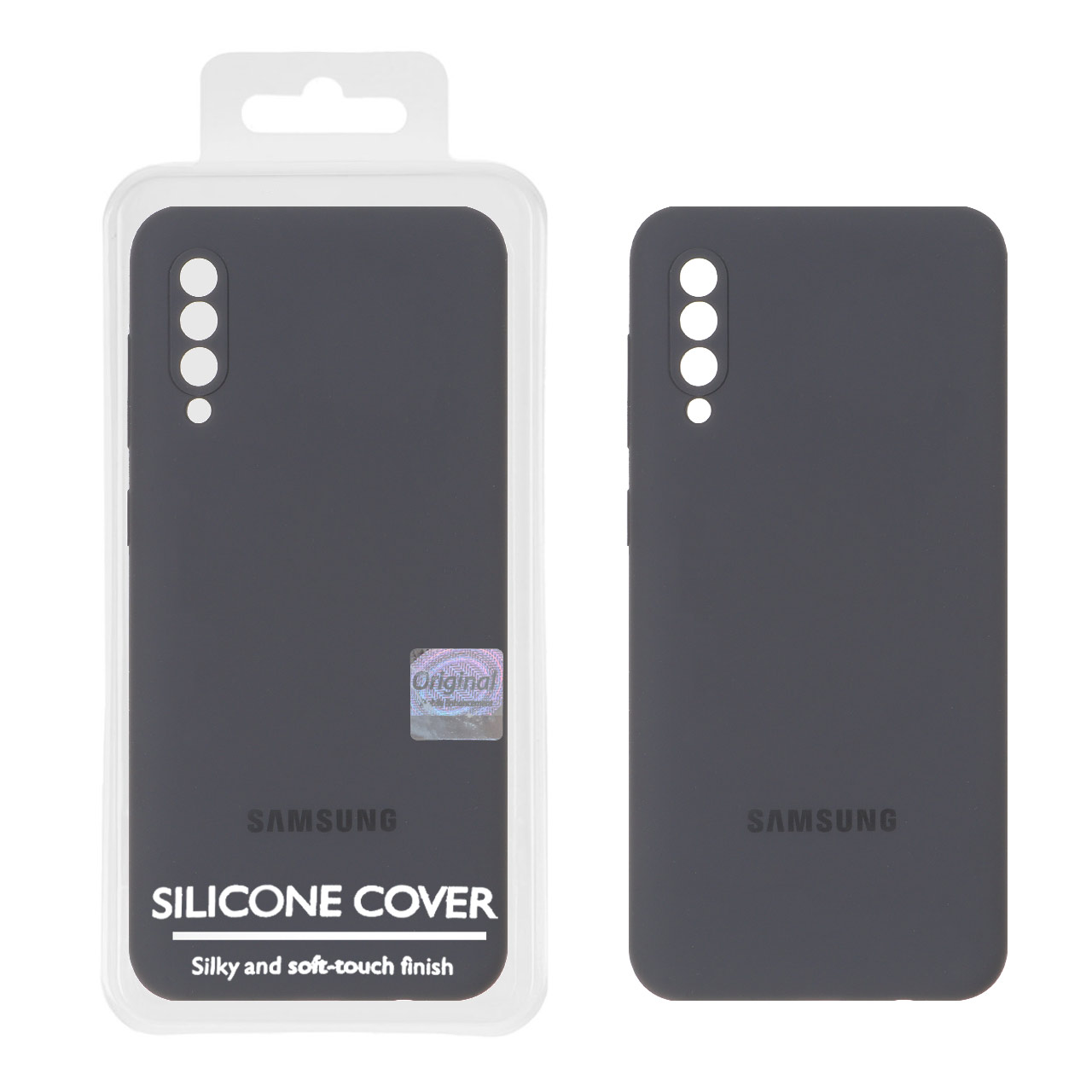 قاب سیلیکونی پاک کنی اورجینال Master Quality مدل Samsung Galaxy A50 / A50s / A30s - خاکستری (پک دار)