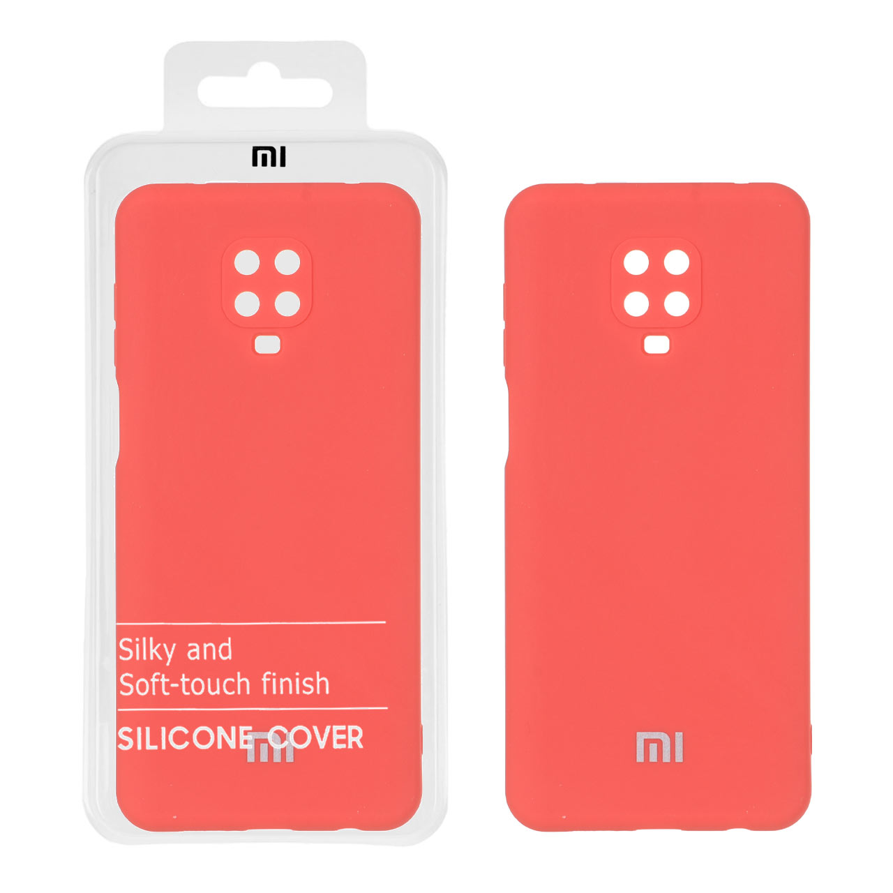 قاب نیو سیلیکون محافظ لنزدار RFF مدل Xiaomi Redmi Note 9S / Redmi Note 9 Pro / Redmi Note 9 Pro Max - هلویی (پک دار)