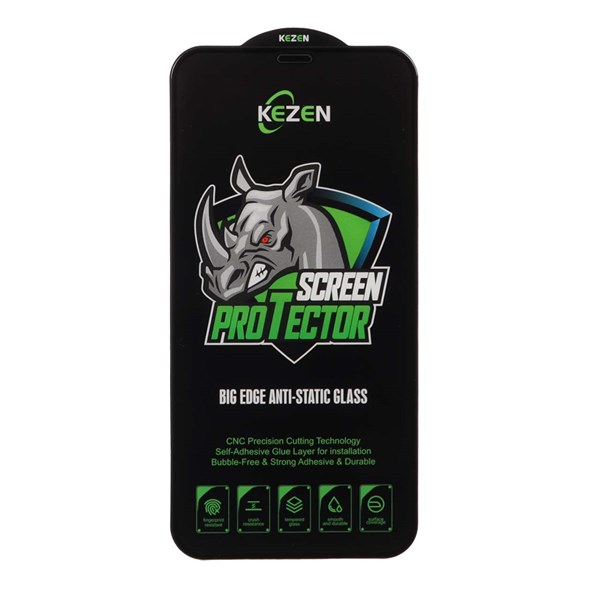 محافظ صفحه نمایش شیشه ای Full Cover Kezen Anti Static Big Edge مدل Apple iPhone 11 / iPhone XR