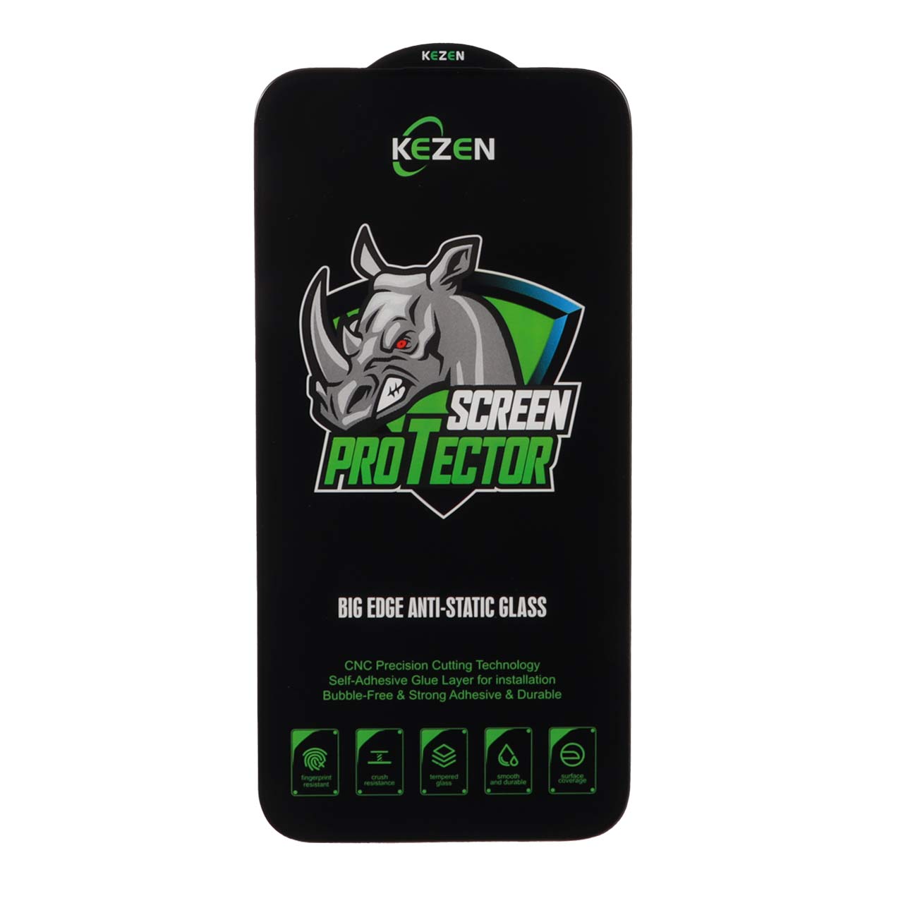محافظ صفحه نمایش شیشه ای Full Cover Kezen Anti Static Big Edge مدل Apple iPhone 14 pro max