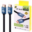 کابل HDMI v2.0 4K ایکس فورتک X4Tech طول 3 متر