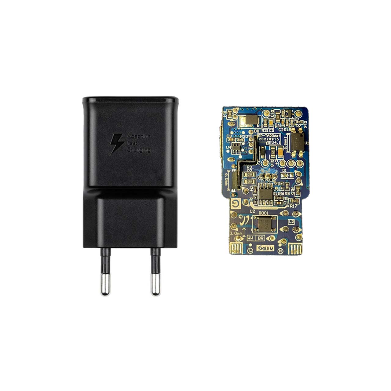 شارژر دیواری فست تک پورت SAMSUNG مدل TA200 S10 - مشکی (گارانتی شش ماهه نیکان همراه)