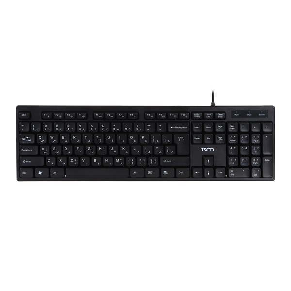 کیبورد باسیم TSCO مدل TK 8072 - مشکی