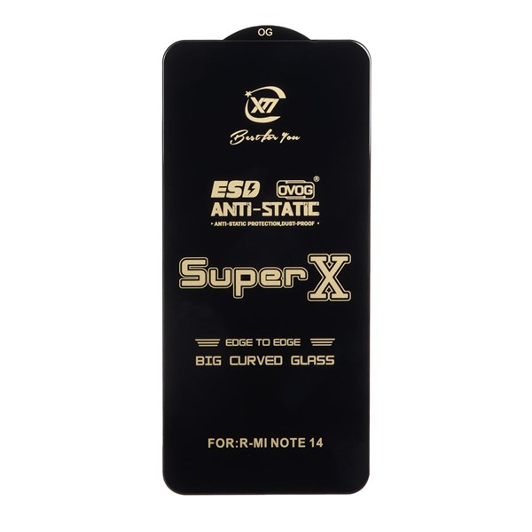 محافظ صفحه نمایش آنتی استاتیک Full Cover Super X مدل Xiaomi Redmi Note 14 4G