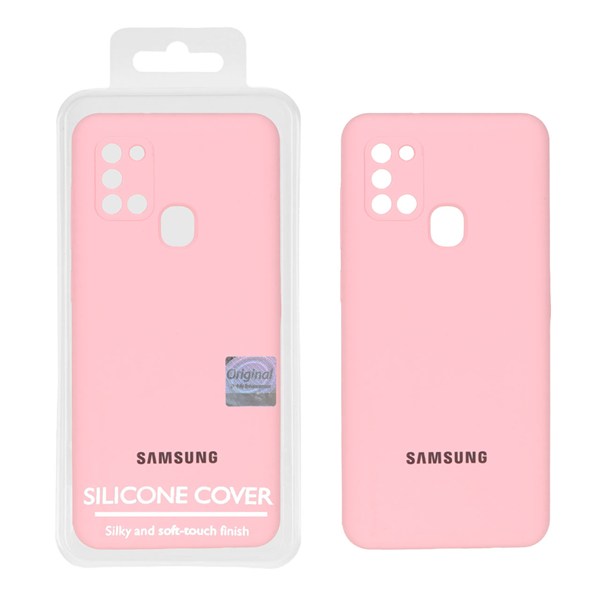 قاب سیلیکونی پاک کنی اورجینال Master Quality مدل Samsung Galaxy A21s - صورتی (پک دار)