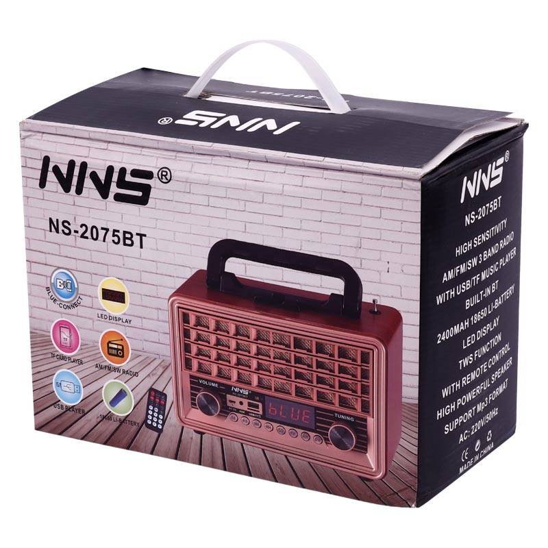 رادیو اسپیکر بلوتوثی ان ان اس NS-2075BT