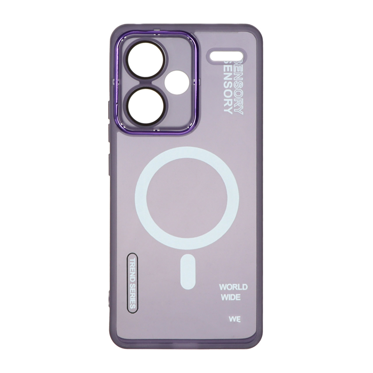 قاب Diamond Space طرح مگ سیف لنز گلس دار Xiaomi Redmi Note 13 Pro Plus 5G - بنفش - MPS