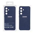 قاب نیو سیلیکون محافظ لنزدار RFF مدل Samsung Galaxy S24 - سرمه ای تیره (پک دار)