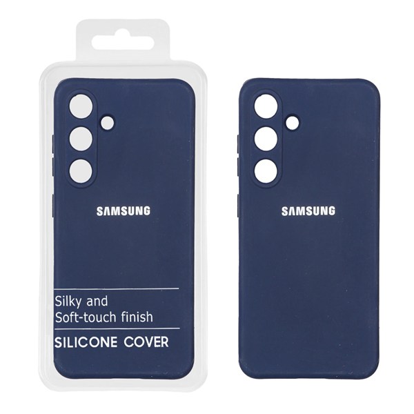 قاب نیو سیلیکون محافظ لنزدار RFF مدل Samsung Galaxy S24 - سرمه ای تیره (پک دار)