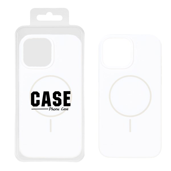 قاب سیلیکونی پاک کنی اورجینال درجه یک MagSafe مدل Apple iPhone 13 Pro Max - سفید (پک دار)