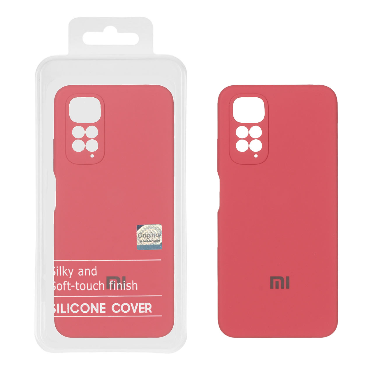 قاب سیلیکونی پاک کنی اورجینال Master Quality مدل Xiaomi Redmi Note 11 4G / Redmi Note 11S - هلویی (پک دار)
