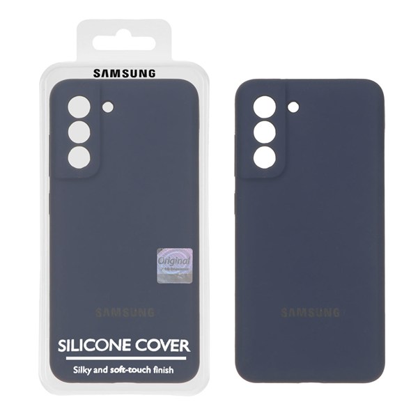 قاب سیلیکونی پاک کنی اورجینال Master Quality مدل Samsung Galaxy S21 FE - سرمه ای (پک دار)