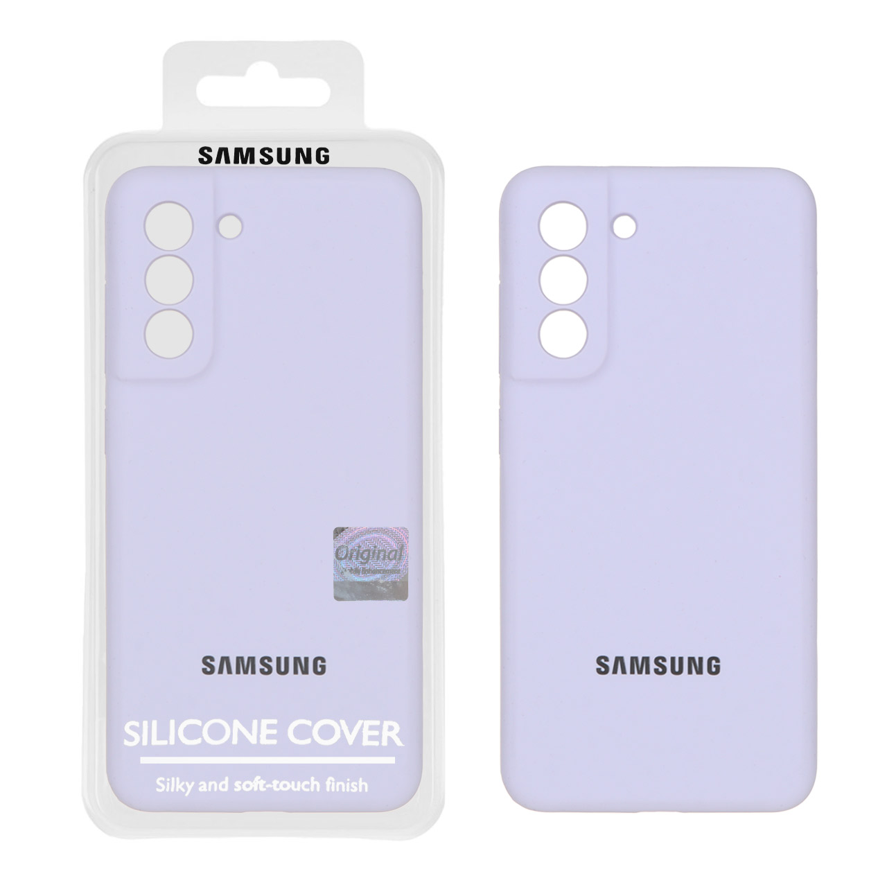 قاب سیلیکونی پاک کنی اورجینال Master Quality مدل Samsung Galaxy S21 FE - یاسی (پک دار)