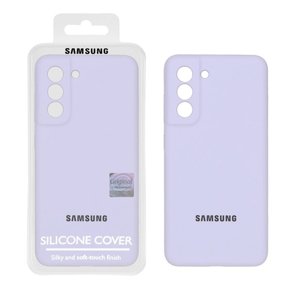 قاب سیلیکونی پاک کنی اورجینال Master Quality مدل Samsung Galaxy S21 FE - یاسی (پک دار)