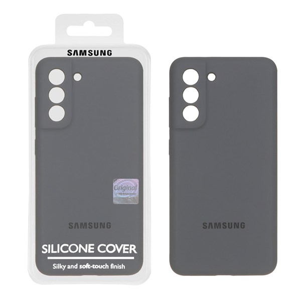 قاب سیلیکونی پاک کنی اورجینال Master Quality مدل Samsung Galaxy S21 FE - خاکستری (پک دار)