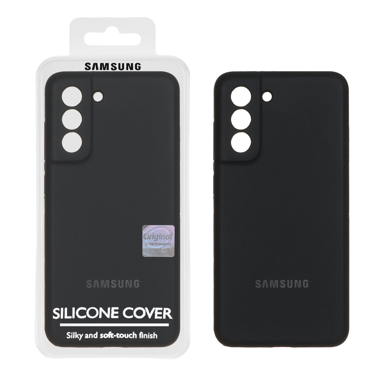 قاب سیلیکونی پاک کنی اورجینال Master Quality مدل Samsung Galaxy S21 FE - مشکی (پک دار)