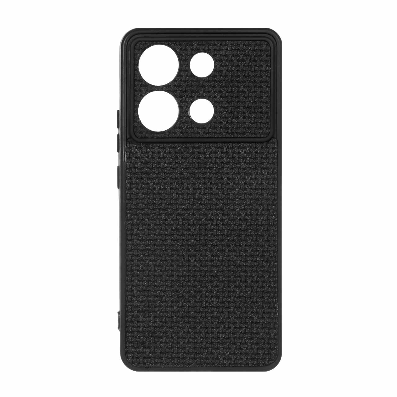 قاب طرح چرم حصیری Golden lion مدل Xiaomi Redmi Note 13 4G - مشکی