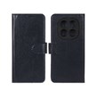 کیف موبایل چرمی مگنتی محافظ لنزدار Xiaomi Redmi Note 14 Pro 5G / Redmi Note 14 Pro Plus 5G / Poco X7 5G - سرمه ای