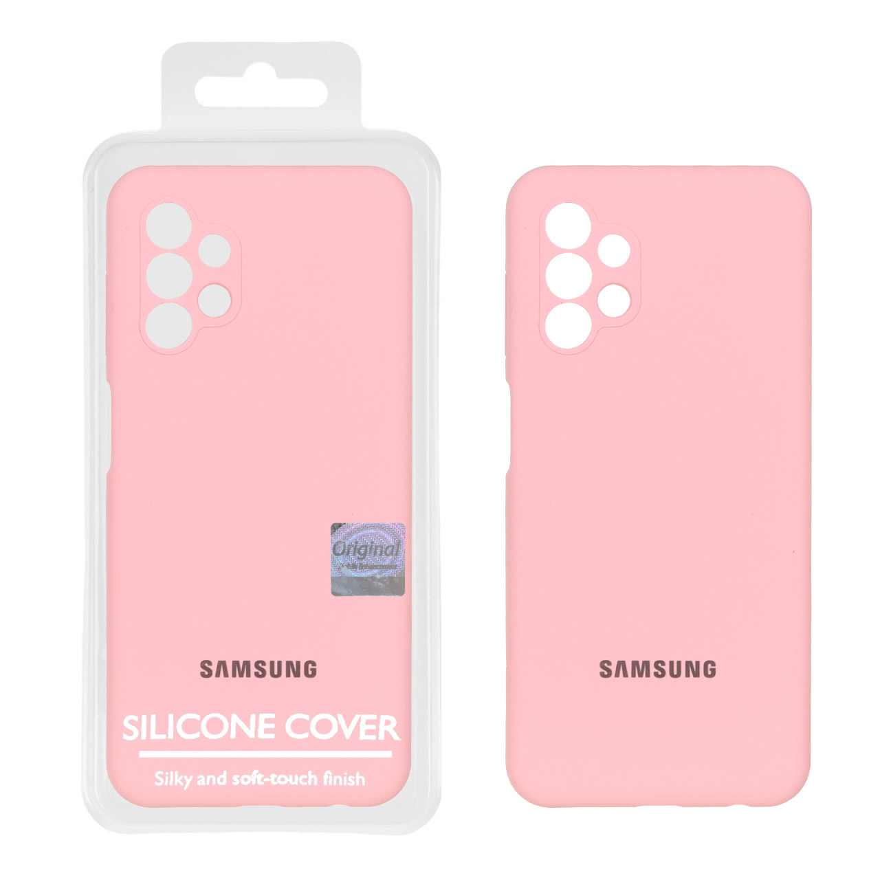 قاب سیلیکونی پاک کنی اورجینال Master Quality مدل Samsung Galaxy A13 4G - صورتی (پک دار)