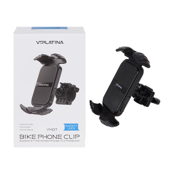 هولدر گوشی موبایل مخصوص موتورسیکلت و دوچرخه VIPLATINA مدل VH07 - مشکی