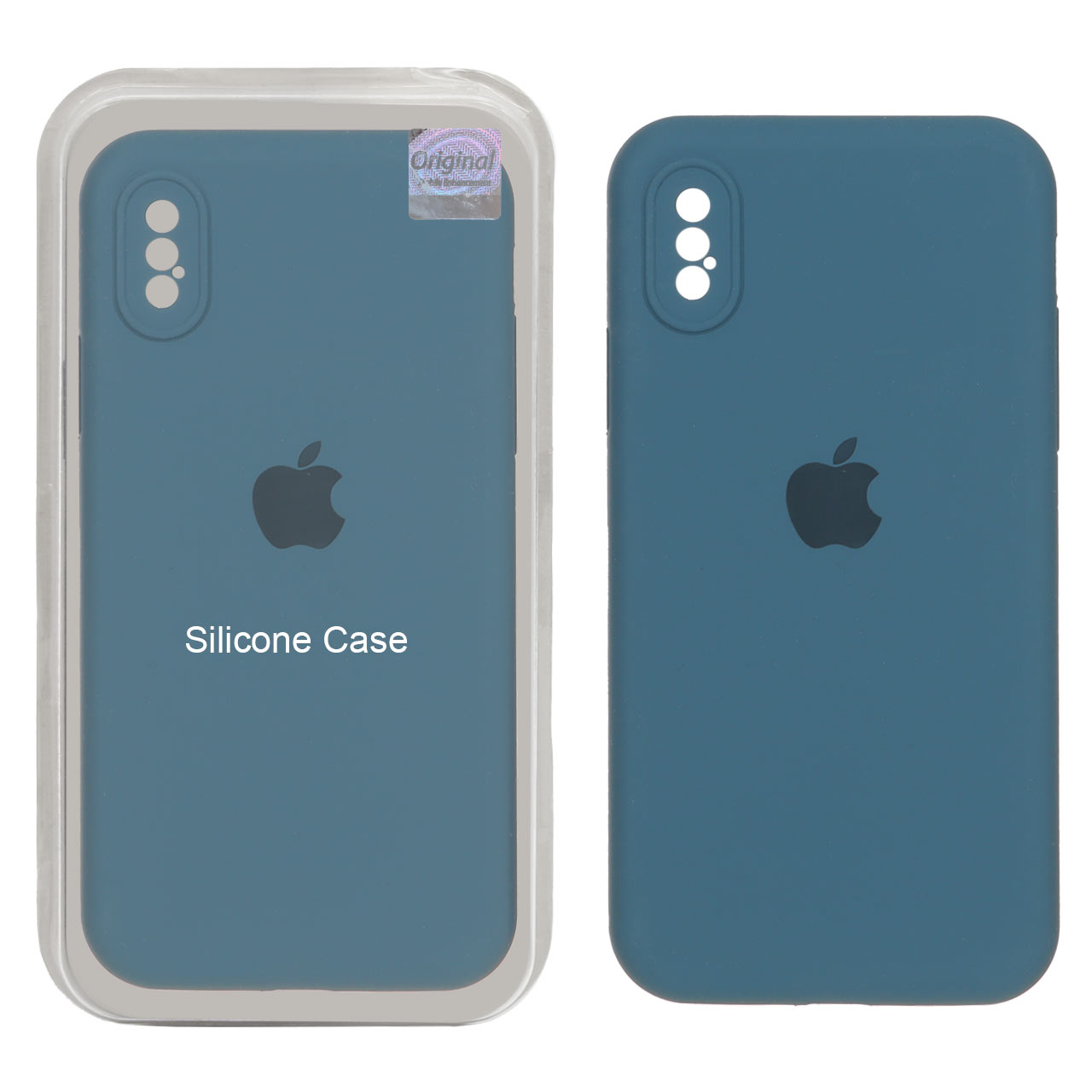 قاب سیلیکونی پاک کنی اورجینال Master Quality مدل Apple iPhone X / iPhone XS - سبز کله غازی (پک دار)