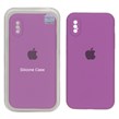 قاب سیلیکونی پاک کنی اورجینال Master Quality مدل Apple iPhone X / iPhone XS - ارغوانی (پک دار)