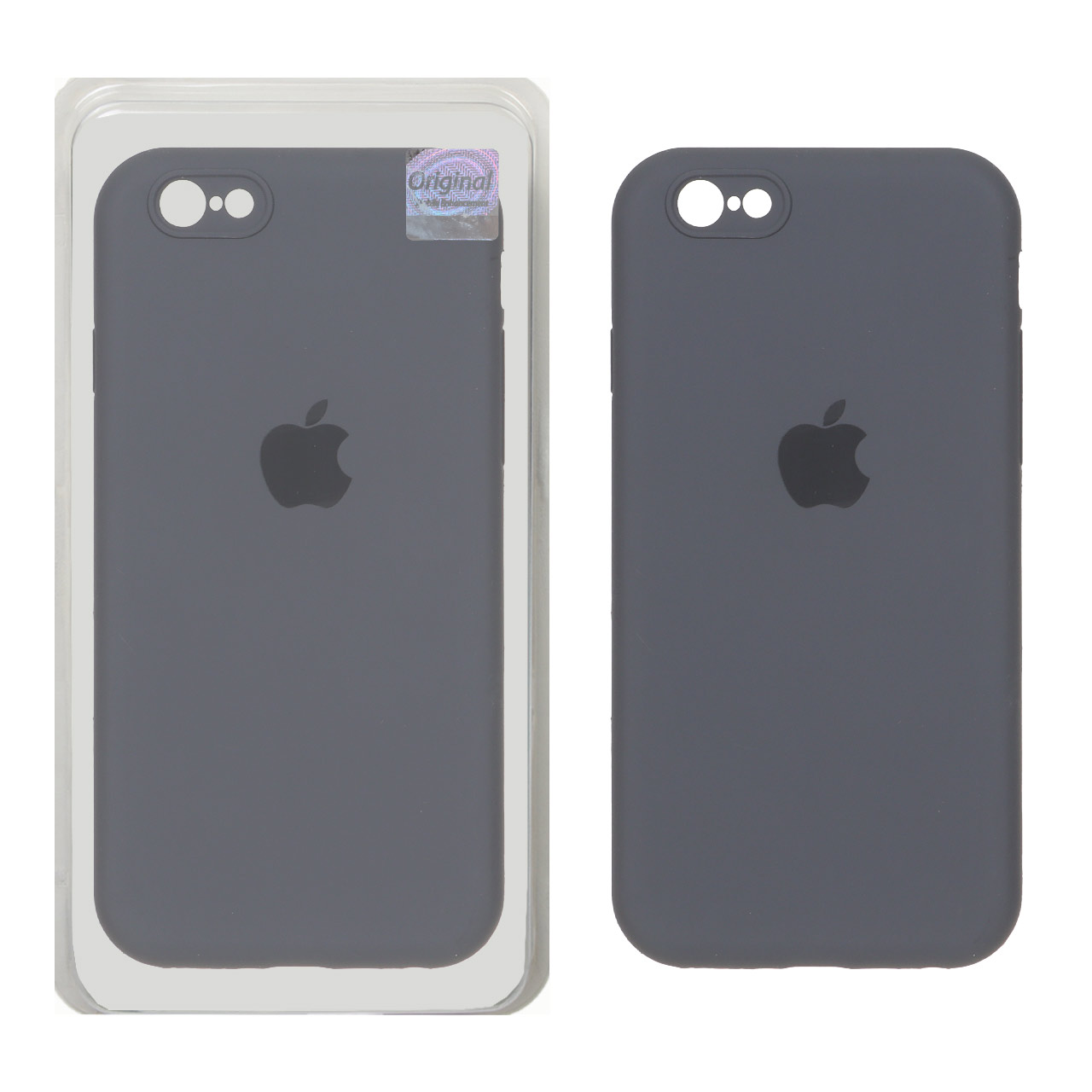 قاب سیلیکونی پاک کنی اورجینال Master Quality مدل Apple iPhone 6 / iPhone 6s - خاکستری (پک دار)