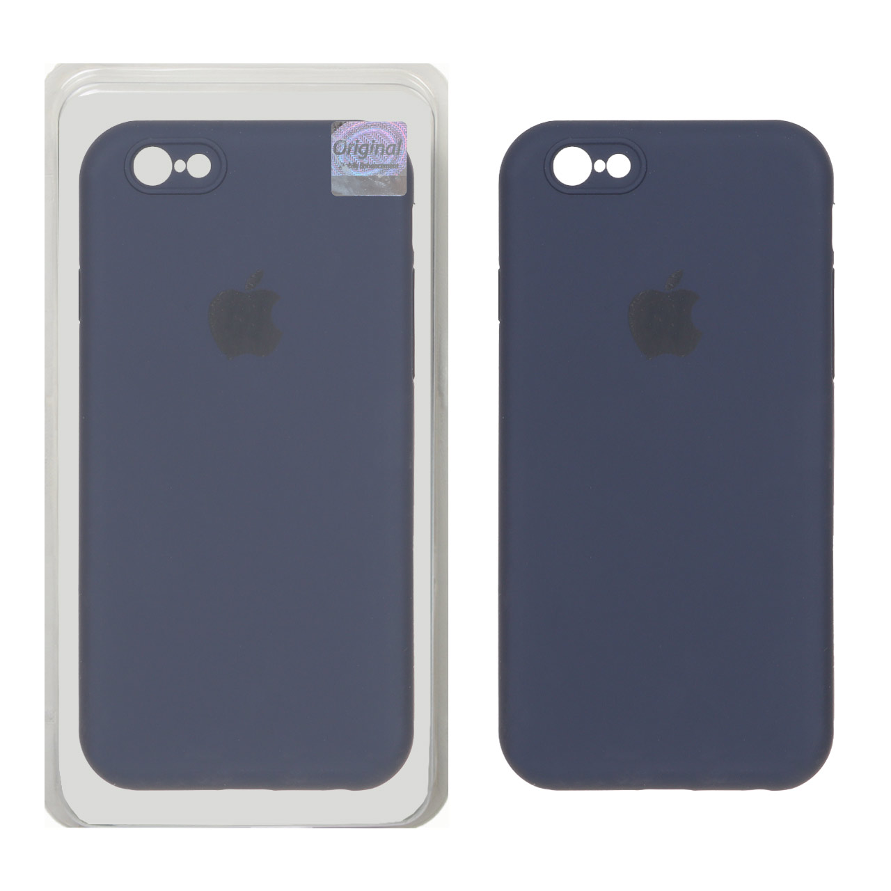 قاب سیلیکونی پاک کنی اورجینال Master Quality مدل Apple iPhone 6 / iPhone 6s - سرمه ای (پک دار)