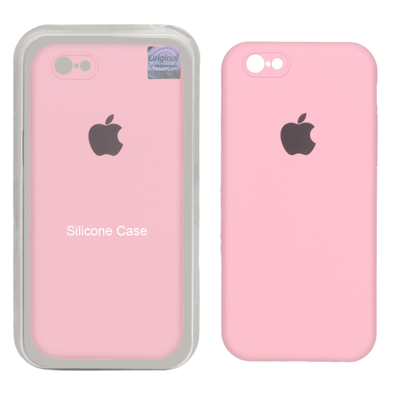 قاب سیلیکونی پاک کنی اورجینال Master Quality مدل Apple iPhone 6 / iPhone 6s - صورتی (پک دار)