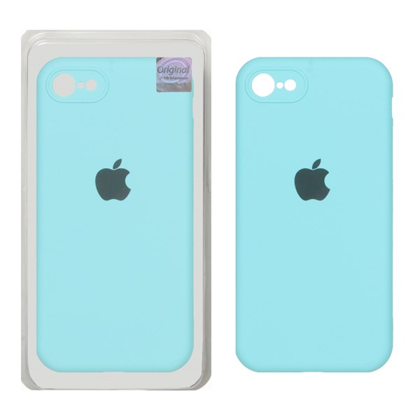 قاب سیلیکونی پاک کنی اورجینال Master Quality مدل Apple iPhone 7 / iPhone 8 / iPhone SE (2020) - سبزآبی (پک دار)