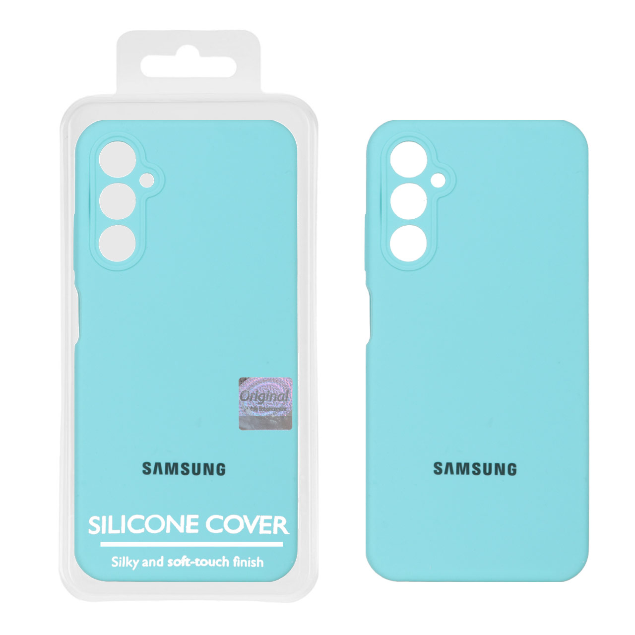 قاب سیلیکونی پاک کنی اورجینال Master Quality مدل Samsung Galaxy A05s - سبزآبی (پک دار)