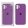 قاب سیلیکونی پاک کنی اورجینال Master Quality مدل Apple iPhone 12 - ارغوانی (پک دار)