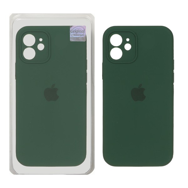 قاب سیلیکونی پاک کنی اورجینال Master Quality مدل Apple iPhone 12 - سبز تیره (پک دار)