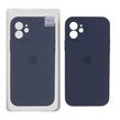 قاب سیلیکونی پاک کنی اورجینال Master Quality مدل Apple iPhone 12 - سرمه ای (پک دار)