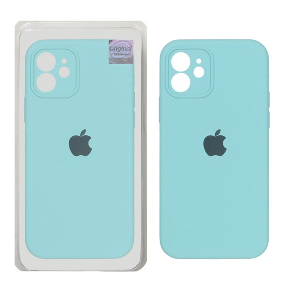 قاب سیلیکونی پاک کنی اورجینال Master Quality مدل Apple iPhone 12 - سبزآبی (پک دار)