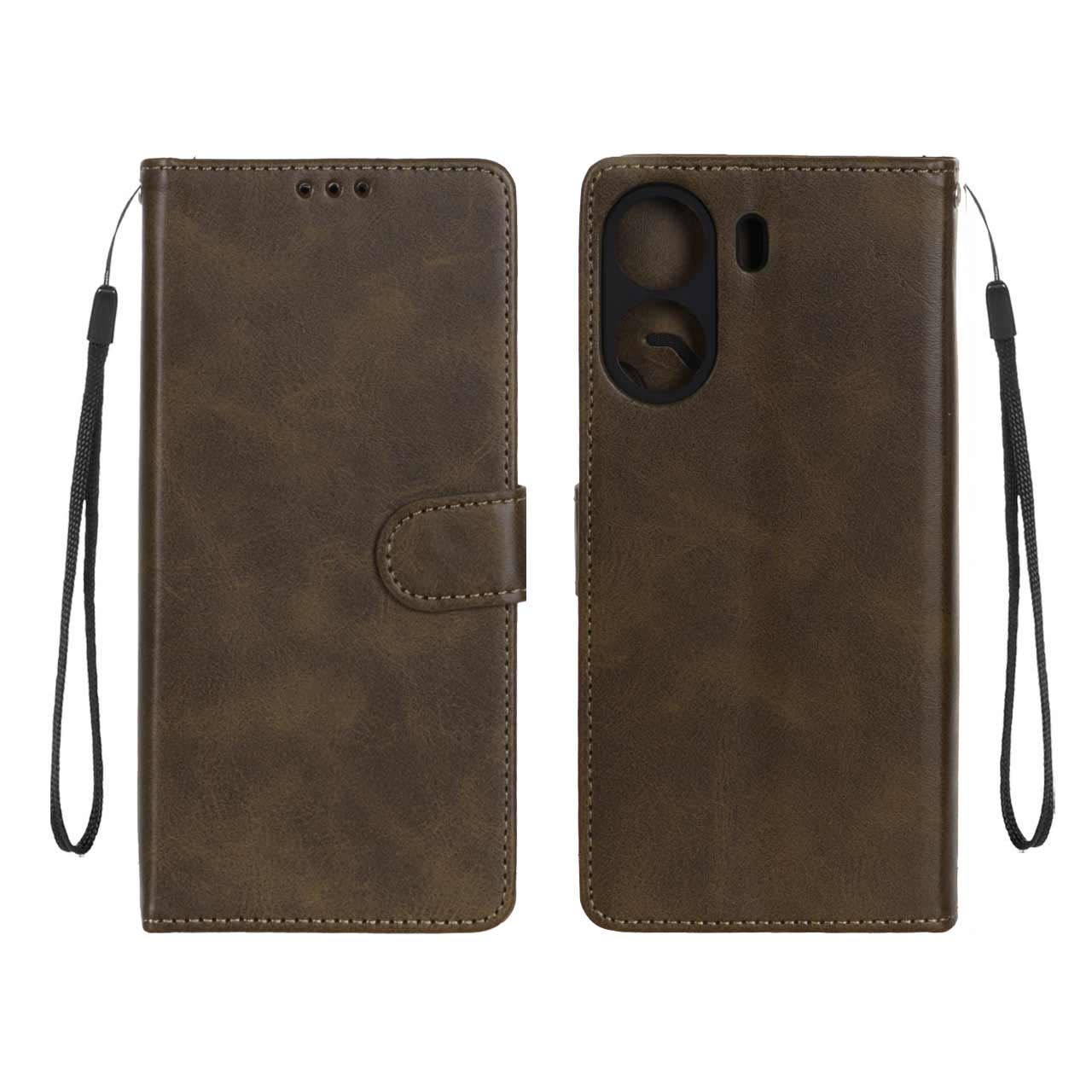 کیف موبایل مگنتی درجه یک MNC مدل Xiaomi Redmi 13C / Poco C65 - سبز زیتونی